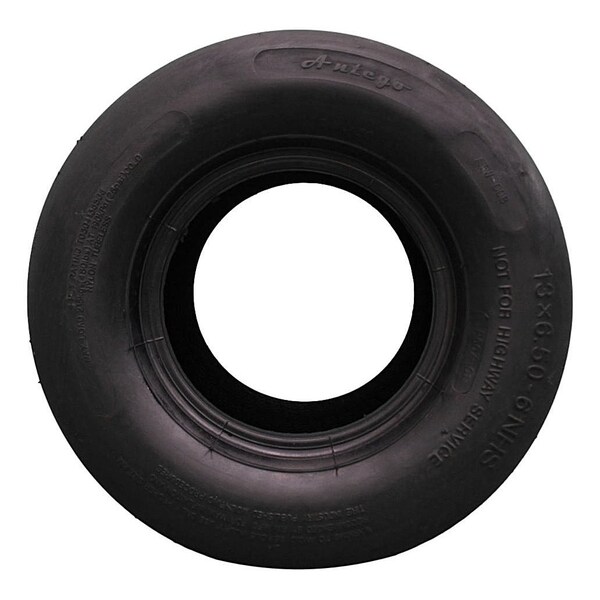 Antego 13 x 6.5-6 in Lawn Mower Tire, 4 Ply, Black, 2 PK - T0804136506