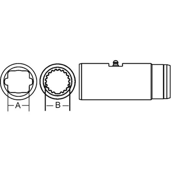 Aftermarket Slip Sleeve w Grease Groove - A-501-3500-AI