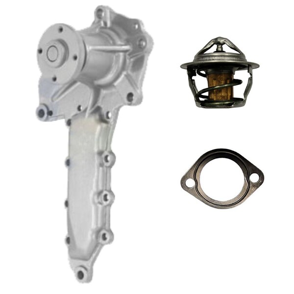 Aic Replacement Parts New Water Pump With Thermostat Fits Kubota Tractor L235 L275 L2002 L3350 L355 - 503180-THERMOSTAT&GSKT