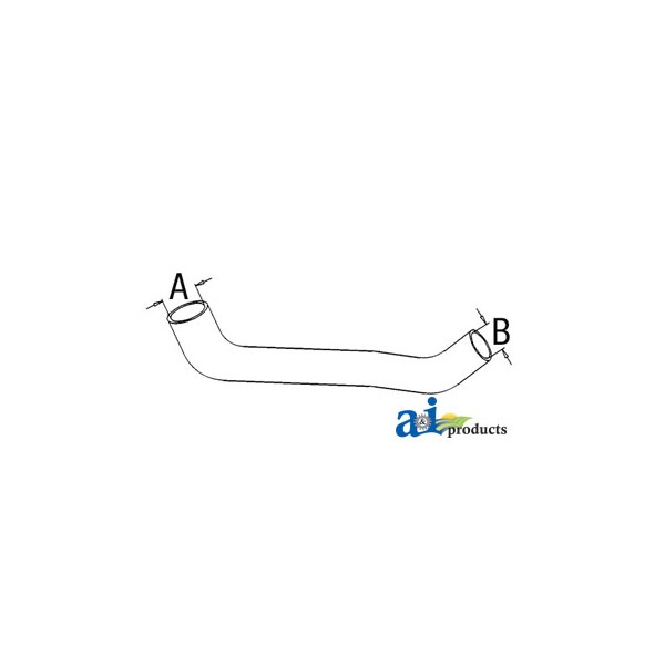 A & I Products Radiator Hose, Upper 16" x3" x3" - A-65429C1