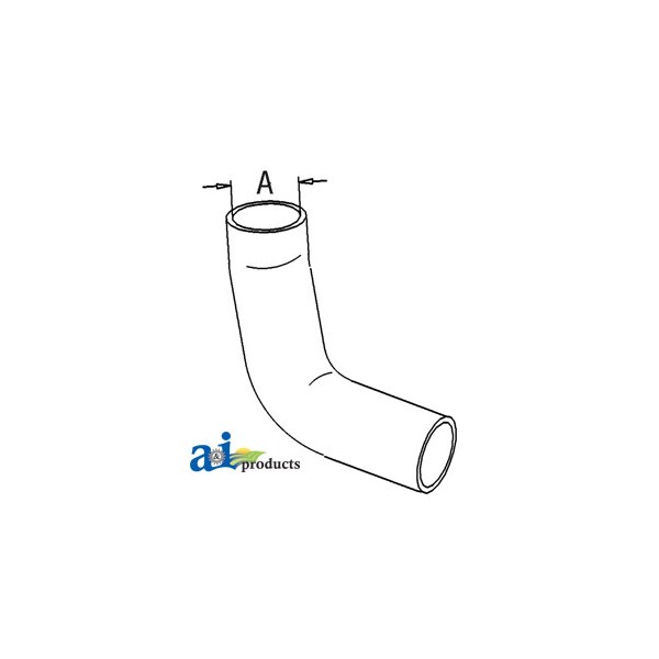 A & I Products Radiator Hose, Bottom 13" x3.5" x3" - A-1626285M91