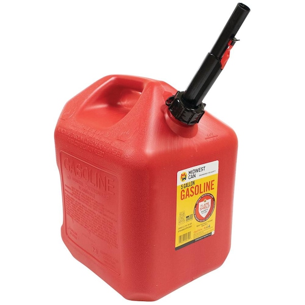 Stens New 765-514 5 Gal. Plastic Gasoline Fuel Can For Carb Approved - 765-514