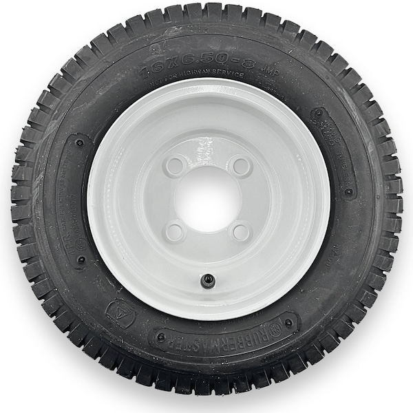 Rubbermaster - Steel Master Rubbermaster 16x6.50-8 4 Ply Turf Tire and 4 on 4 Stamped Wheel Assembly - 598970