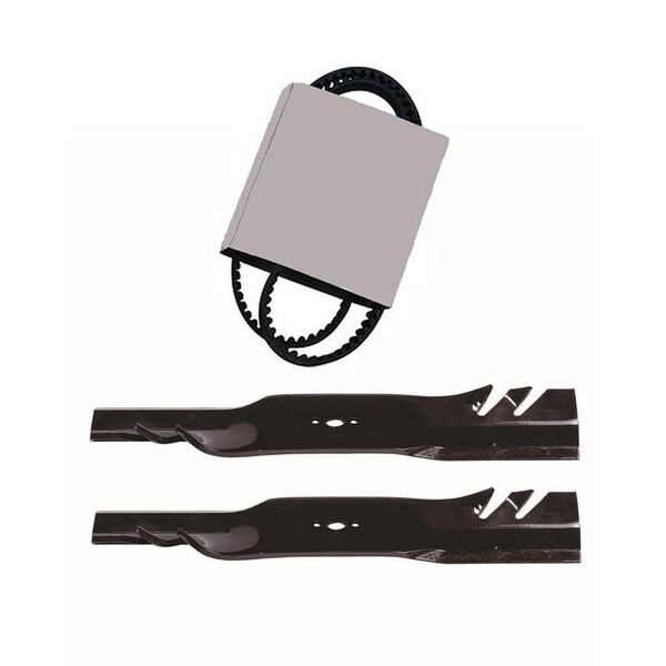 Aic Replacement Parts Belt and 2 Blades Kit Fits Toro 30 TimeMaster Mowers 20199 20200 20975 20977 - KT-MOB40-0032-WITHBLADES