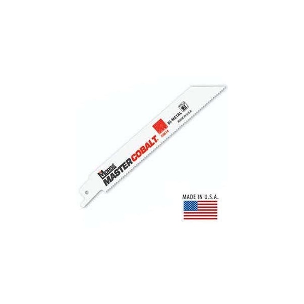 Morse Master Cobalt Reciprocating Saw Blade, 4 in L, 3/4 in W, 0.035 in Thickness, 18 TPI, Bi-Metal Cuttin - RB418T05