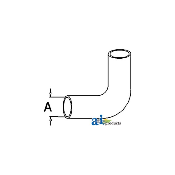 A & I Products Radiator Hose, Upper 5" x2" x2" - A-L61991