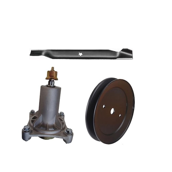 Aic Replacement Parts 187292 One New Spindle, Blade & Pulley Kit which Fits Craftsman Models - 197473-SPINDLEKIT