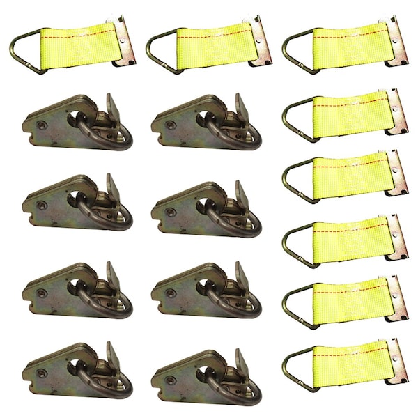 Aic Replacement Parts E-Track Tie Down Kit 8 O-Ring Anchors & Rope Offs Tie Down Accessory Bundle - TLU28-0009-0035