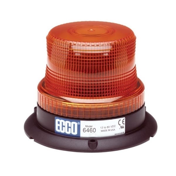 Aftermarket New Amber LED Strobe Light w/ 12 - 80 Volts LED Version of the 6410 Series - 6460A