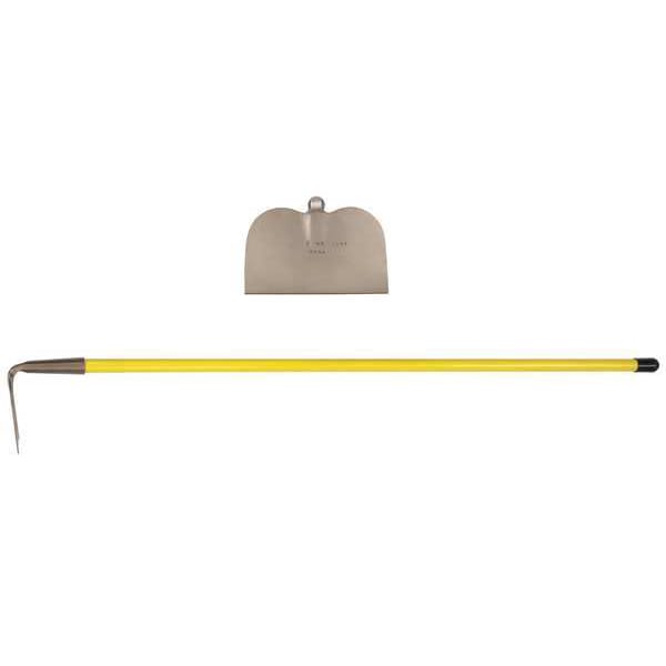 Ampco Safety Tools Garden/Mixing Hoe, 8 x 8 In., 55 In. L - H-101FG