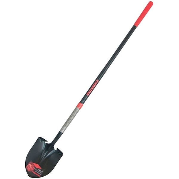 Razor-Back Shovel, 9 in W 14 ga Steel Blade, 57 in L Fiberglass Handle - 2594400