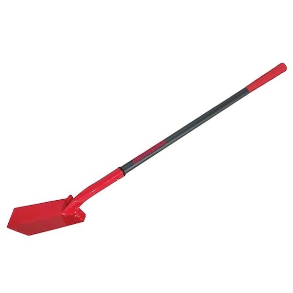 Razor-Back Trenching Shovel, 5 in W Steel Blade, 43 in L Fiberglass Handle - 47035