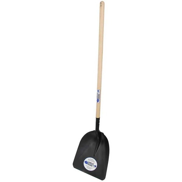 The Brush Man No 8 Scoop, Steel, Long Wood Handle, 3PK - SCOOP-ST-LW8-I