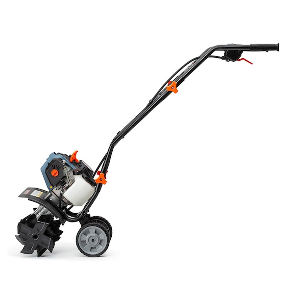 Senix 46 cc 4-Cycle Gas Powered Tiller Cultivator, 15-Inch Tilling Width, 8-Inch Tilling Depth - TL4QL-L1