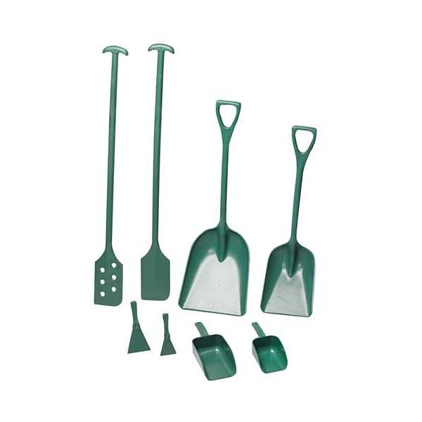 Remco Hygienic Square Point Shovel, Polypropylene Blade, 37-1/2 in L, Blue - 6981MD3