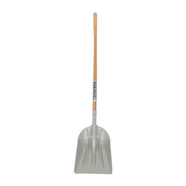 Seymour Midwest Scoop Shovel, #12 Blade, Polymer Blade, 48 in L Natural Hardwood Handle - 49051
