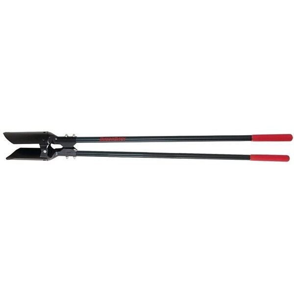 Razor-Back Post Hole Digger, 1112 in L Blade, Riveted Blade, HCS Blade, Fiberglass Handle, 5958 in OAL - 78006