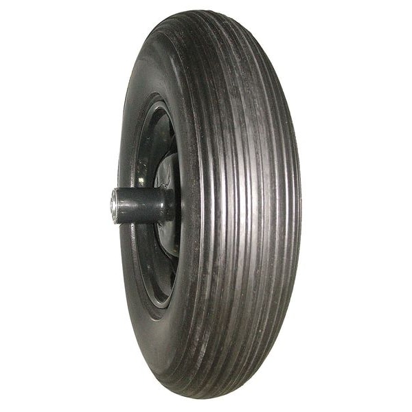 Westward Wheelbarrow Tire, Ribbed, 16 In. Dia. - 10G169