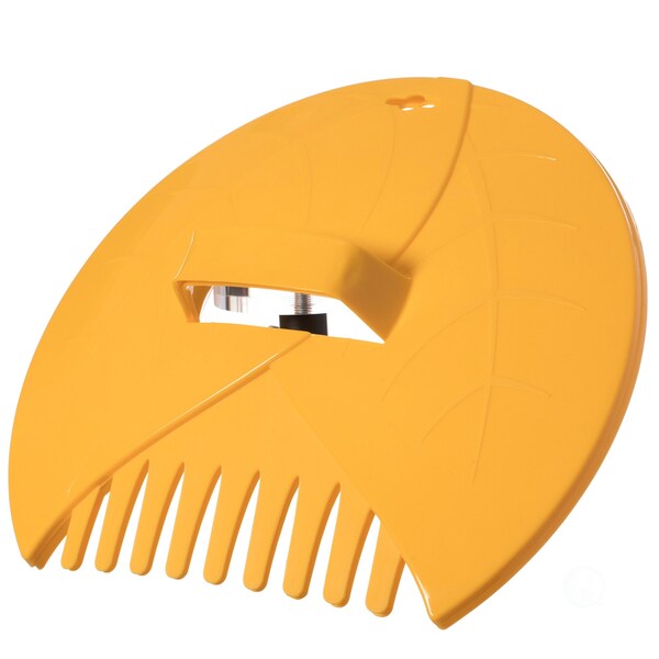 Gardenised Decorative Pair of Leaf Scoops, Hand Rakes for Lawn and Garden Cleanup, Yellow - QI003286.YL
