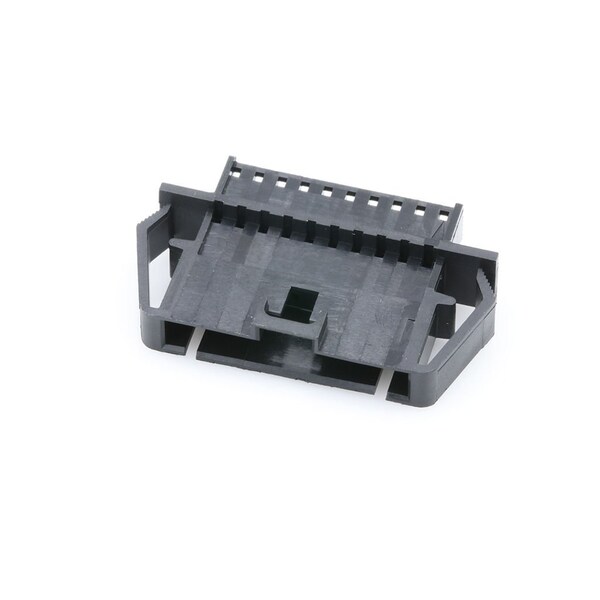 Conector de placa Molex, 10 contactos, 1 fila, macho, paso de 0.1 pulgadas, terminal de engarce, aislante negro - 701070044