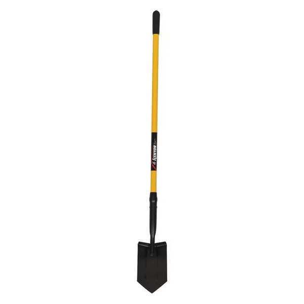 Kenyon Trenching Shovel, 11 ga Steel Blade, 48 in L Yellow Professional Grade Fiberglass Handle - 89126