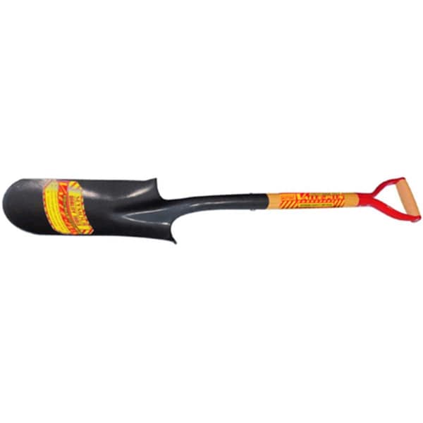 Seymour Midwest Drain Spade Shovel - 14 in. Head with Rear Rolled Step & 30 in. Hardwood Handle - SE44763