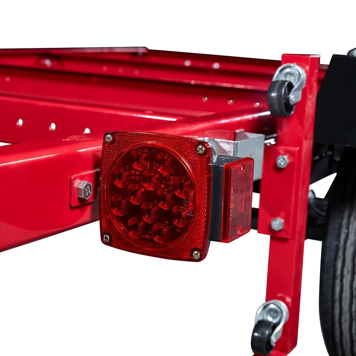 Remolque plegable de servicio pesado Haul-Master con capacidad de 1195 lb, 48-5/8 pulg. x 96-1/4 pulg. - 62666