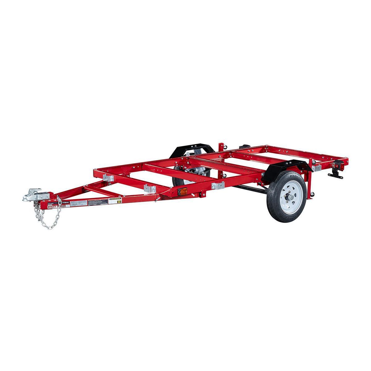 Remolque plegable de servicio pesado Haul-Master con capacidad de 1195 lb, 48-5/8 pulg. x 96-1/4 pulg. - 62666