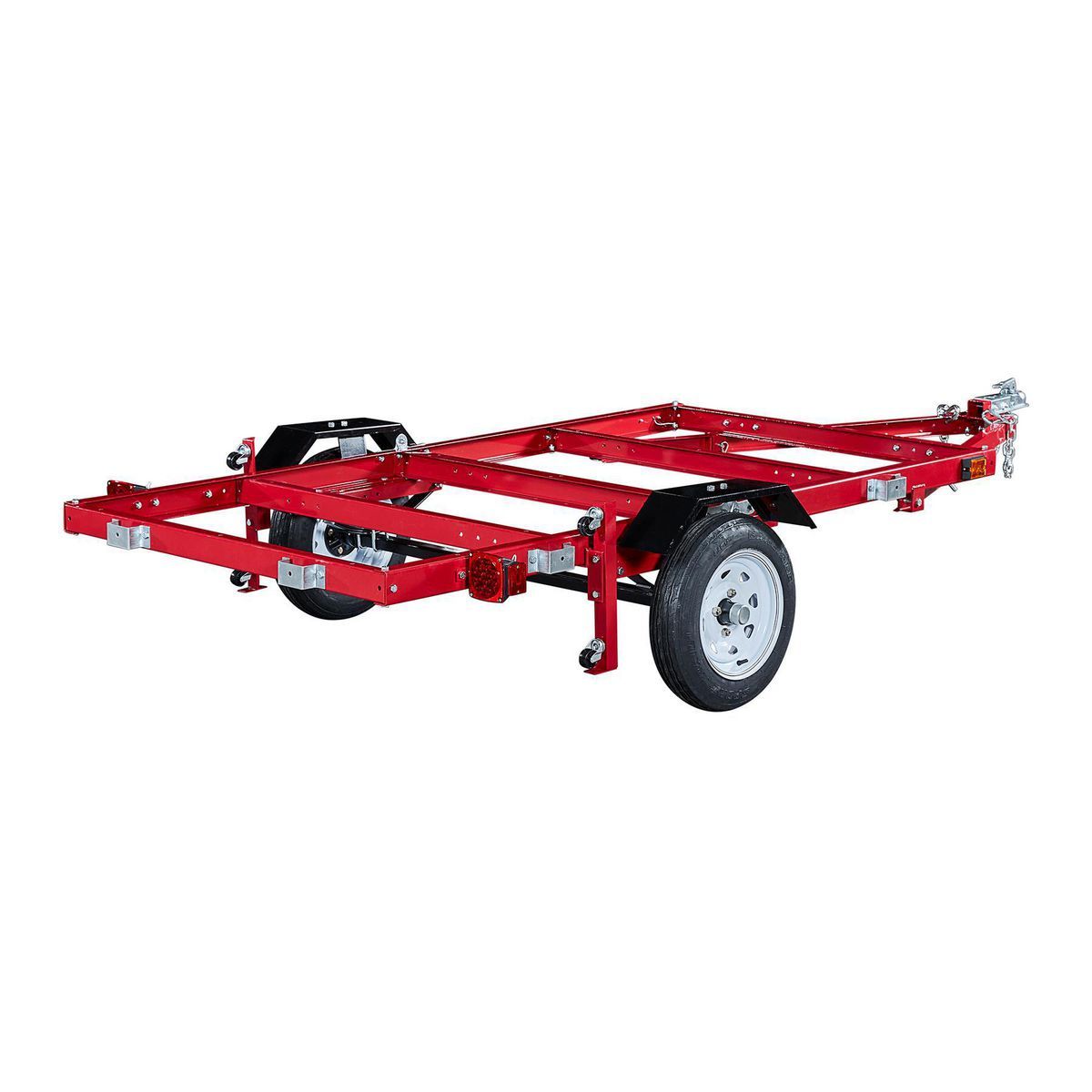 Remolque plegable de servicio pesado Haul-Master con capacidad de 1195 lb, 48-5/8 pulg. x 96-1/4 pulg. - 62666