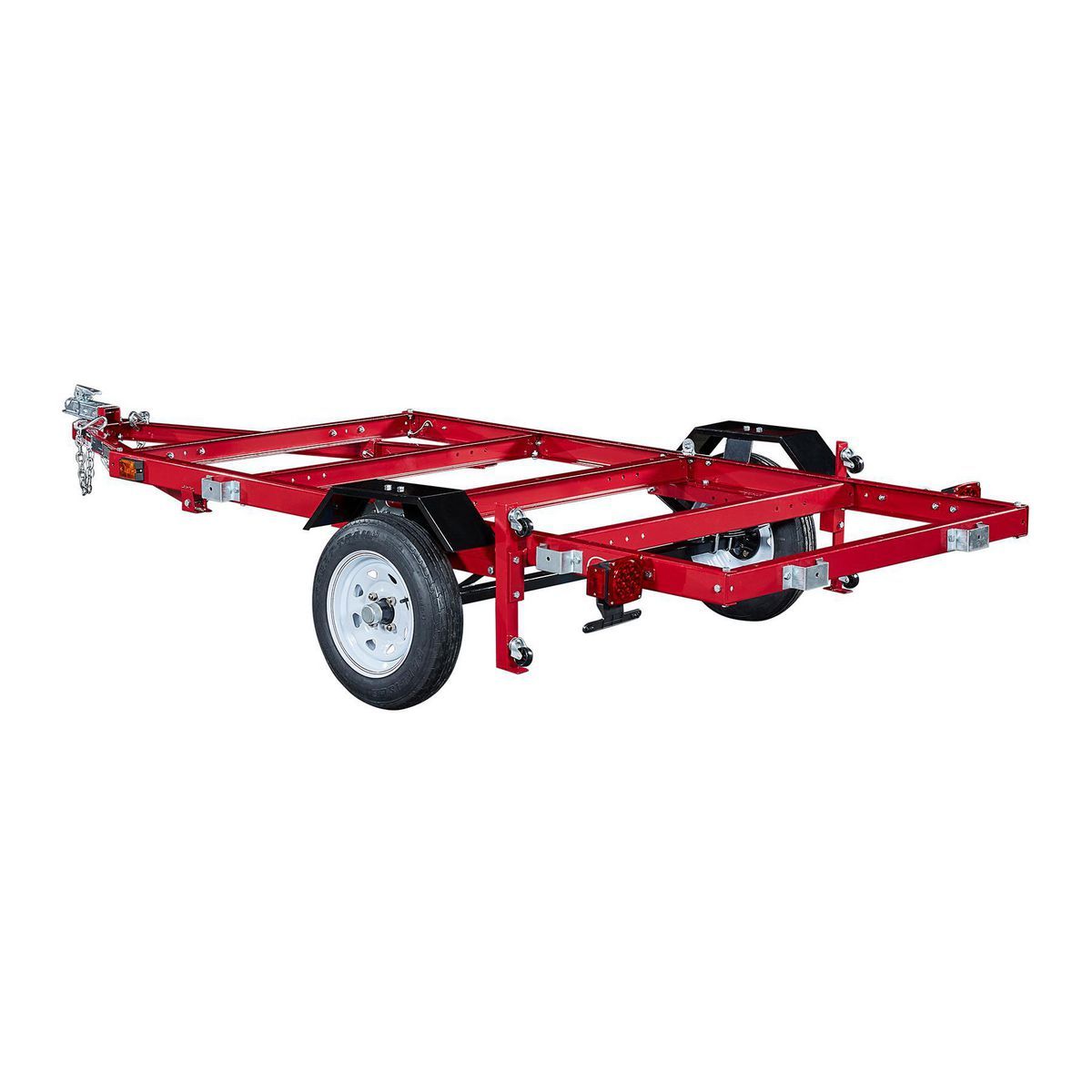 Remolque plegable de servicio pesado Haul-Master con capacidad de 1195 lb, 48-5/8 pulg. x 96-1/4 pulg. - 62666