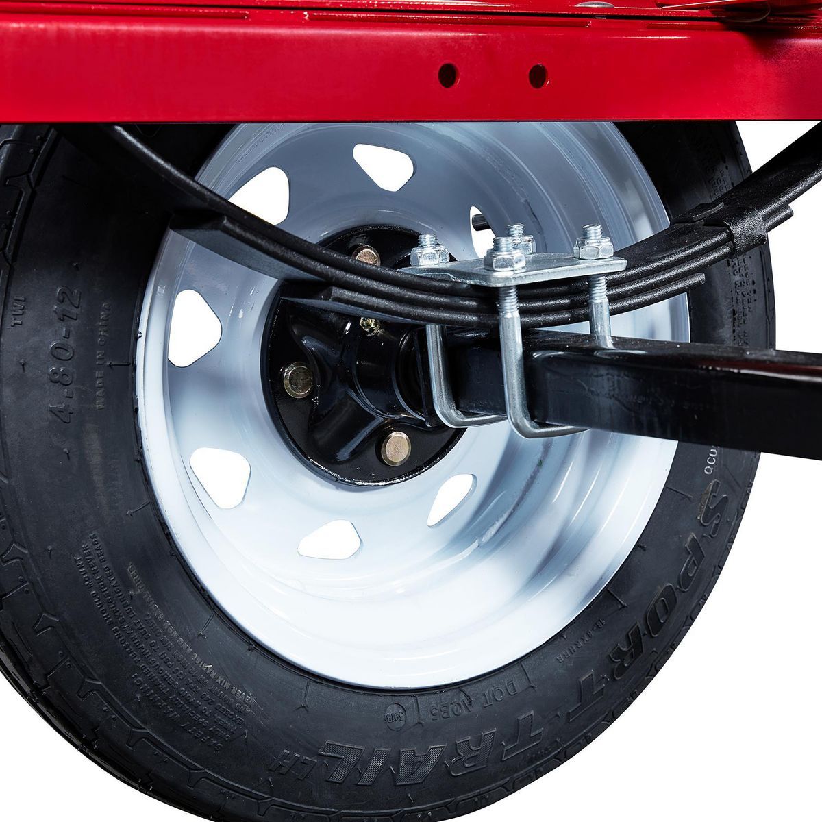 Remolque plegable de servicio pesado Haul-Master con capacidad de 1195 lb, 48-5/8 pulg. x 96-1/4 pulg. - 62666