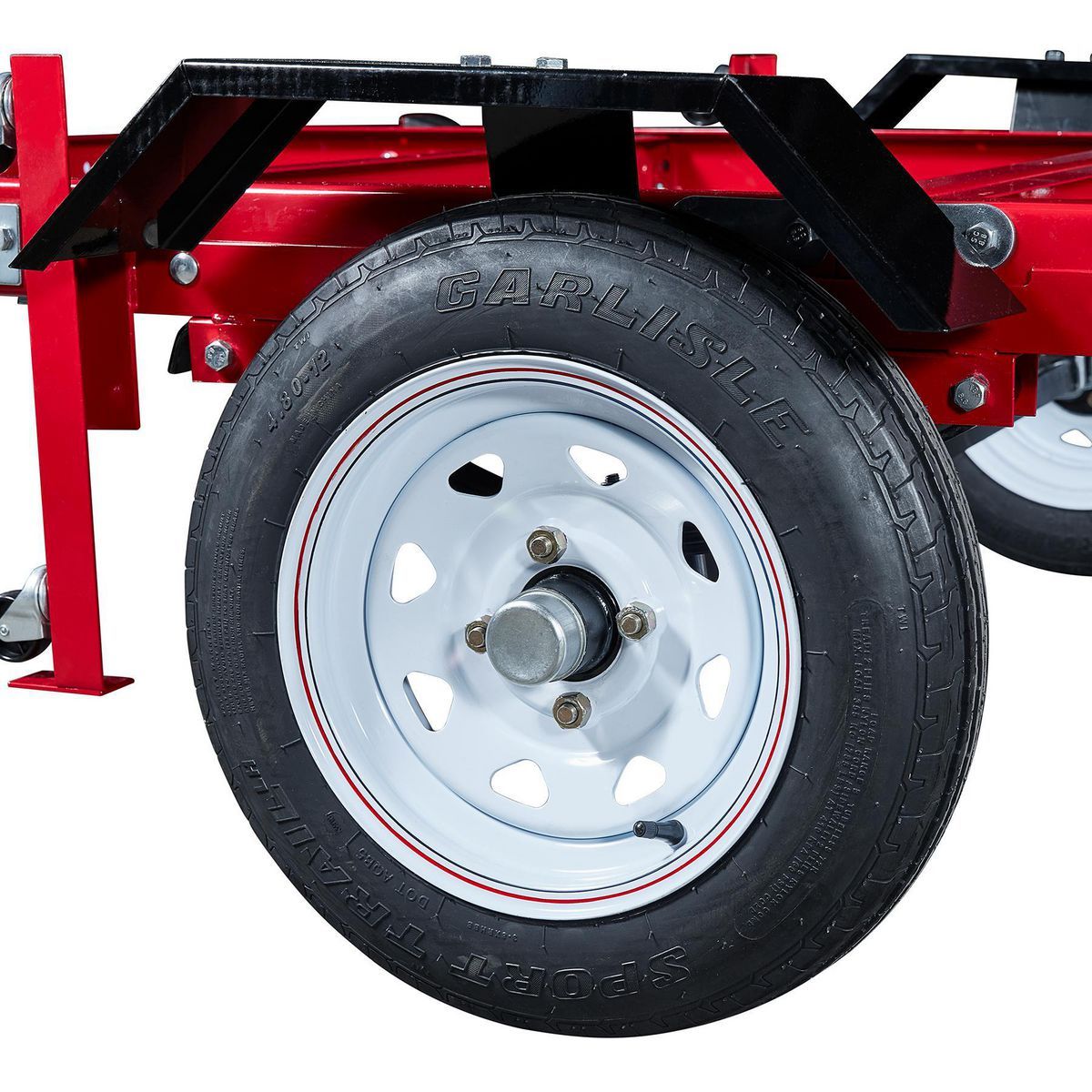 Remolque plegable de servicio pesado Haul-Master con capacidad de 1195 lb, 48-5/8 pulg. x 96-1/4 pulg. - 62666