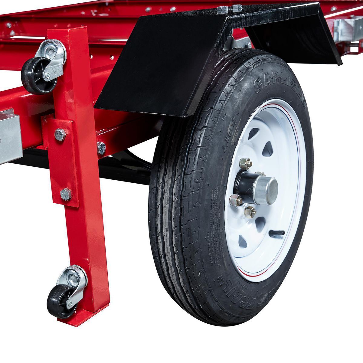 Remolque plegable de servicio pesado Haul-Master con capacidad de 1195 lb, 48-5/8 pulg. x 96-1/4 pulg. - 62666