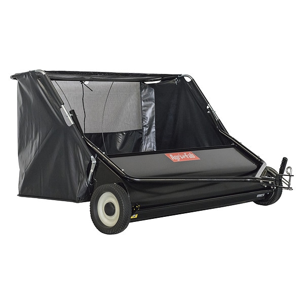 Agri-Fab Lawn Sweeper, 52 in Working Width, 25 cu ft Hopper Capacity, Nylon Hopper Material - 45-0546