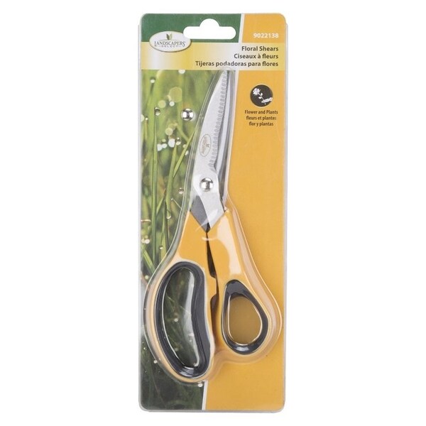 Landscapers Select Floral Shear, Stainless steel Blade, Plastic Handle, Cushion-Grip Handle, 8-1/4 in OAL - BD1112
