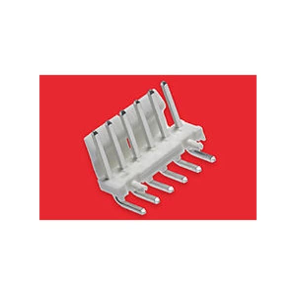 Conector de placa Molex, 2 contactos, 1 fila, macho, ángulo recto, paso de 0.156 pulgadas, terminal de soldadura, - 26607020