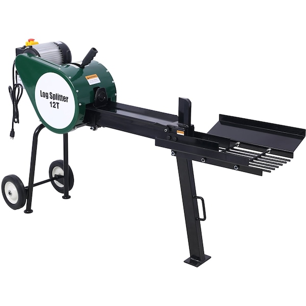 Edendirect 12 Ton Electric Log Splitter - Portable Horizontal 2HP Firewood Splitter - ED-W465119828