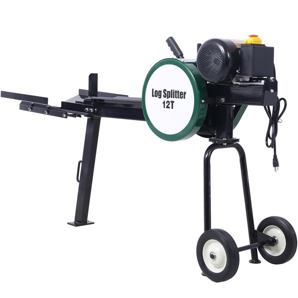 Edendirect 12 Ton Electric Log Splitter - Portable Horizontal 2HP Firewood Splitter - ED-W465119828