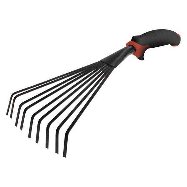 Black & Decker 9-tine Fan Rake with Moulded Handle, PK12 - BD1537