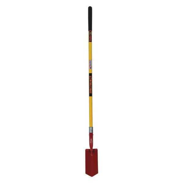 Structron Trenching Shovel, 14 ga Steel Blade, 53 in L Yellow Premium Fiberglass Handle - 89275