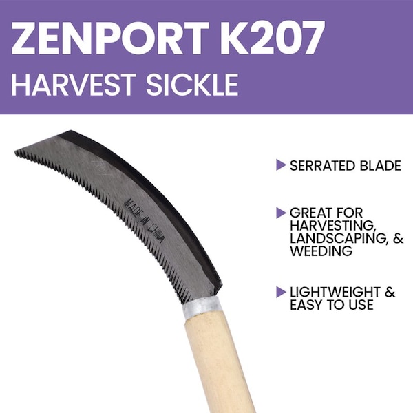 Zenport Harvest Knife Sickle, 120PK - K207