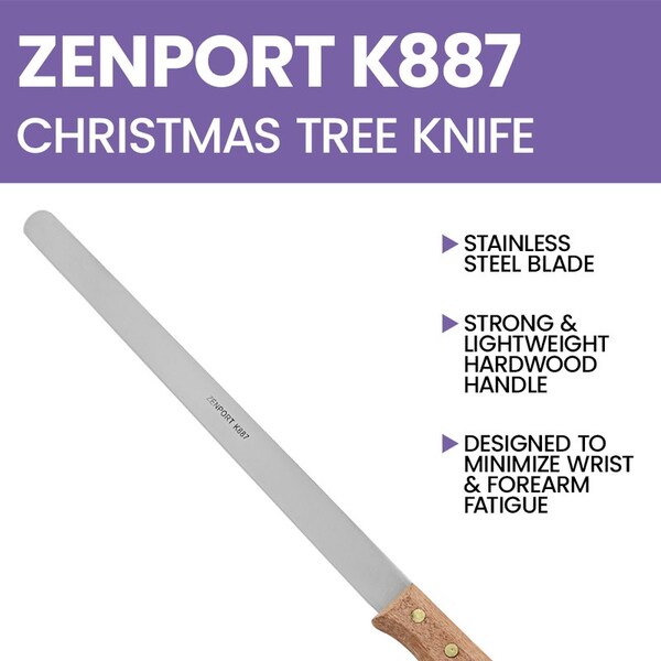 Zenport Christmas Tree Nursery Shearing Knife, Short Handle, 3PK - K887