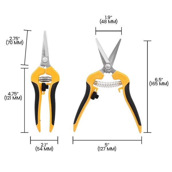Zenport Comfi-Grip Harvest Shear, Straight Blade, 12PK - H357F