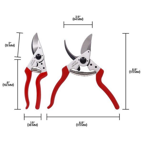 Zenport Professional Left-handed Bypass Pruning Shear, 10PK - QZ409
