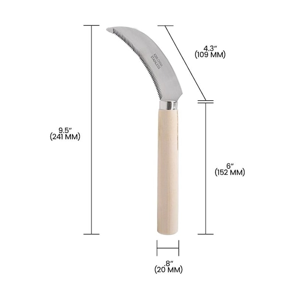 Zenport Berry Knife, Stainless Steel Serrated Blade, 12PK - K206