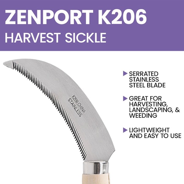 Zenport Berry Knife, Stainless Steel Serrated Blade, 12PK - K206