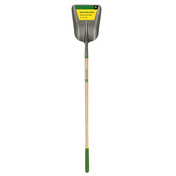 John Deere 64 in. Steel Scoop General Purpose Shovel Wood Handle - PST-L-JD