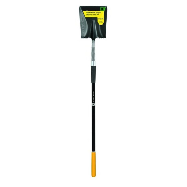 John Deere 59 in. Steel Square Transfer Shovel Fiberglass Handle - PCL-F-JD