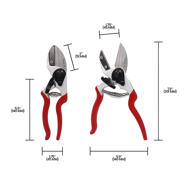 Zenport Anvil Professional Pruner, 8.3-Inch, 3PK - QZ431