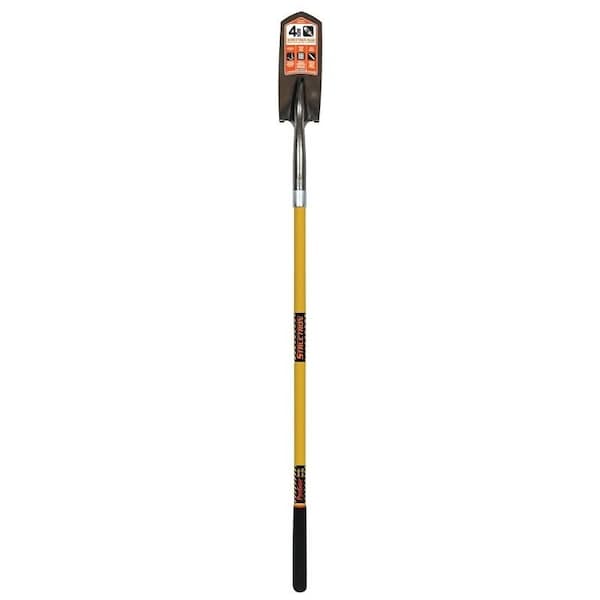 Structron S700 SpringFlex Trenching Shovel, 4 in W 14 ga Steel Blade, Fiberglass Handle - 89184